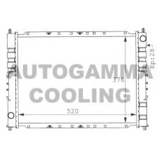 100925 AUTOGAMMA Радиатор, охлаждение двигателя
