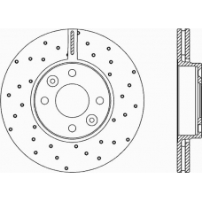 BDRS1985.25 OPEN PARTS Тормозной диск