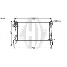 8408510 DIEDERICHS Радиатор, охлаждение двигателя