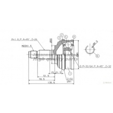 HO-1V0 ASHUKI Шарнирный комплект, приводной вал