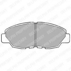 LP734 DELPHI Комплект тормозных колодок, дисковый тормоз