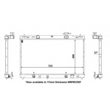 56105 NRF Радиатор, охлаждение двигателя