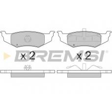 BP3216 BREMSI Комплект тормозных колодок, дисковый тормоз