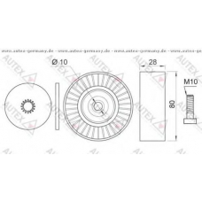 654403 AUTEX Паразитный / ведущий ролик, поликлиновой ремень