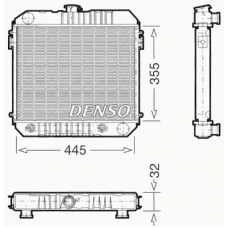 DRM20002 DENSO Радиатор, охлаждение двигателя