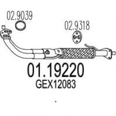 01.19220 MTS Труба выхлопного газа