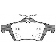 BPA0842.70 OPEN PARTS Комплект тормозных колодок, дисковый тормоз