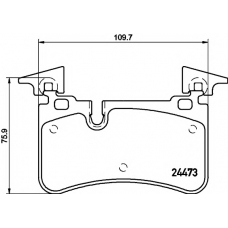 8DB 355 014-811 HELLA PAGID Комплект тормозных колодок, дисковый тормоз