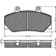 10206 BSF Комплект тормозных колодок, дисковый тормоз