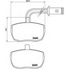 8DB 355 005-801 HELLA Комплект тормозных колодок, дисковый тормоз