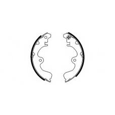 8DB 355 001-561 HELLA Комплект тормозных колодок