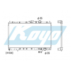 PA030554 KOYO P-tank corrugate-fin ass'y