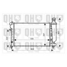 QER2088 QUINTON HAZELL Радиатор, охлаждение двигателя