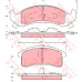 GDB4000 TRW Комплект тормозных колодок, дисковый тормоз