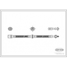 19035078 CORTECO Тормозной шланг