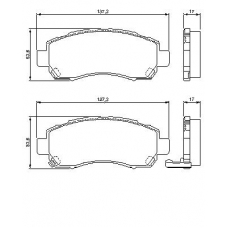 0 986 424 770 BOSCH Комплект тормозных колодок, дисковый тормоз