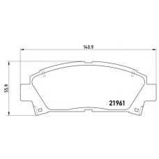 07.B314.24 BREMBO Комплект высокоэффективных тормозных колодок