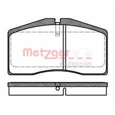 0448.00 METZGER Комплект тормозных колодок, дисковый тормоз