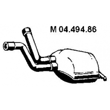 04.494.86 EBERSPACHER Средний глушитель выхлопных газов