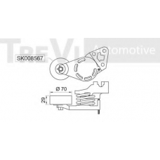 SK081567/1 SK Натяжная планка, поликлиновой ремень