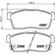 8DB 355 009-631 HELLA PAGID Комплект тормозных колодок, дисковый тормоз