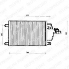 TSP0225200 DELPHI Конденсатор, кондиционер