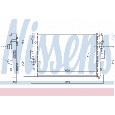 61981 NISSENS Радиатор, охлаждение двигателя