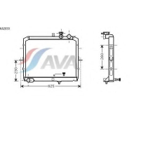 KA2033 AVA Радиатор, охлаждение двигателя