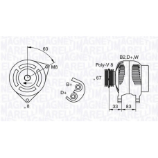 063321753010 MAGNETI MARELLI Генератор