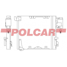 5508K82X POLCAR Skraplacze klimatyzacji