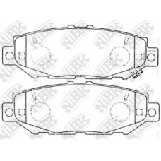 PN1363 NiBK Комплект тормозных колодок, дисковый тормоз
