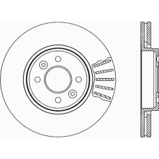 BDA1815.20 OPEN PARTS Тормозной диск