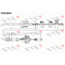 FKS18023 FTE Трос, управление сцеплением