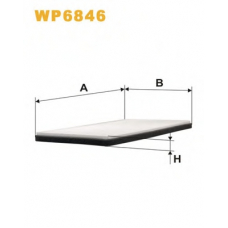 WP6846 WIX Фильтр, воздух во внутренном пространстве