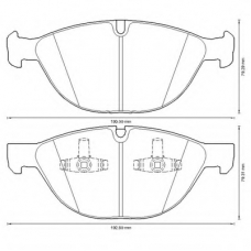 573317B BENDIX Комплект тормозных колодок, дисковый тормоз