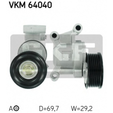 VKM 64040 SKF Натяжной ролик, поликлиновой  ремень