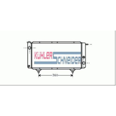 1501601 KUHLER SCHNEIDER Радиатор, охлаждение двигател