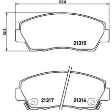 P 49 014 BREMBO Комплект тормозных колодок, дисковый тормоз