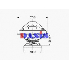 751905N AKS DASIS Термостат, охлаждающая жидкость