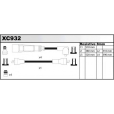 XC932 QUINTON HAZELL Комплект проводов зажигания