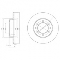 BG2325 DELPHI Тормозной диск
