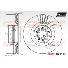 871106.6980 MAXTECH Тормозной диск