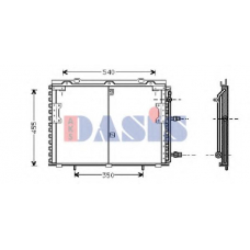 122920N AKS DASIS Конденсатор, кондиционер