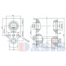 840590N AKS DASIS Расширительный клапан, кондиционер