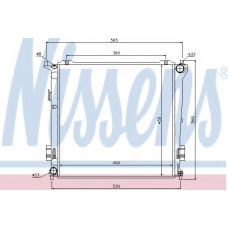 67077 NISSENS Радиатор, охлаждение двигателя