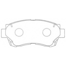 ASN-157 AISIN Комплект тормозных колодок, дисковый тормоз