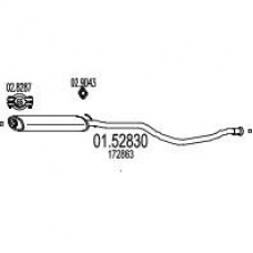 01.52830 MTS Средний глушитель выхлопных газов