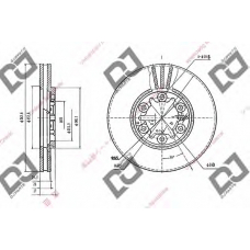 BD1965 DJ PARTS Тормозной диск