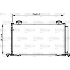 814209 VALEO Конденсатор, кондиционер