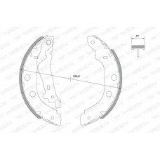 152-2050 WEEN Комплект тормозных колодок